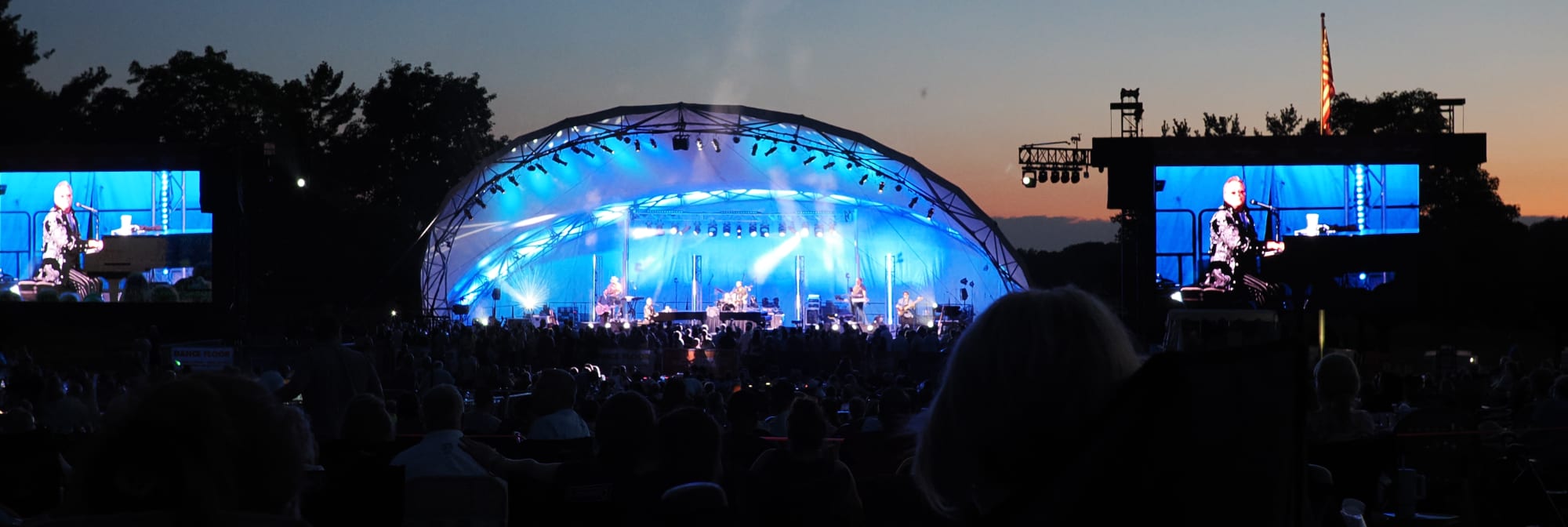 outdoor concert venue at sunset Youngstown